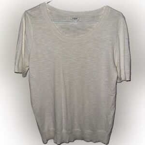 J. Crew Ivory Knit Top